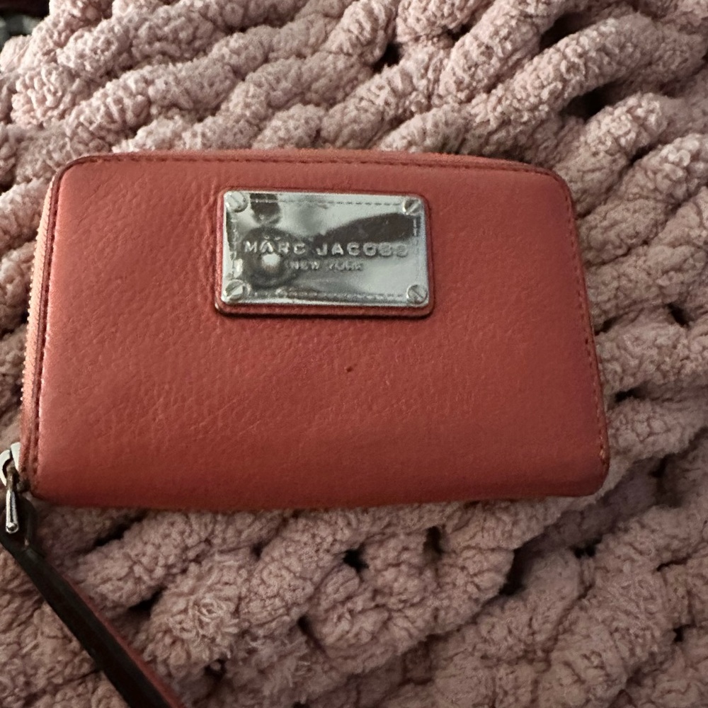 Marc Jacobs salmon colored wallet